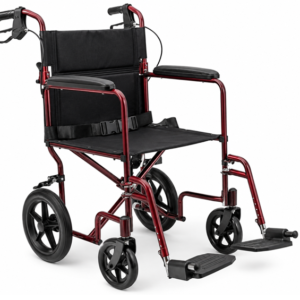 Drive Medical Expedition 19″ Aluminum Transport Chair Rental — Just 19 lbs