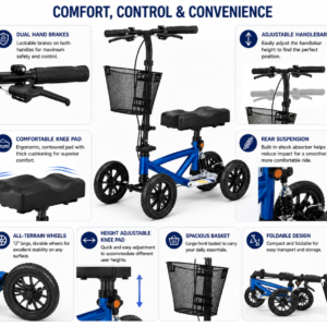 All-Terrain Steerable Knee Scooter Rental — Hands-Free Recovery Mobility