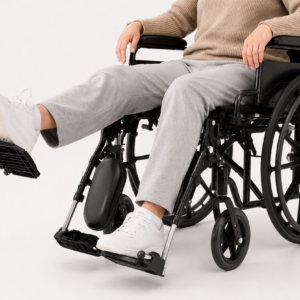 Medline Lightweight Folding Wheelchair Rental with Elevating Leg Rests