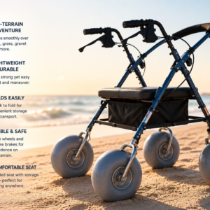 DeBug Aluminum Beach Walker Rental — Built for Sand & Loose Terrain
